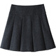 Bananenbaby (Banana Baby) Banana baby2024 Winter Retro College -Stil Falten -Wollrock Frauen kurzer Rock D244QZ687 Dunkelgrau L.