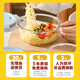 Xindian Round Office Worker Glass Lunch Box Microwave Heating Special Bowl Fruit Bento Box Fresh Box Noodle Bowl with Lid Blue Round 1050+1050+Bag+Tablets
