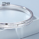 TTMIX frosted pt950 platinum bracelet for women, platinum bracelet, simple platinum bracelet, concubine bracelet, birthday gift, 56mm, one bar, weight 19.89g, width 5.5mm, if the weight is more, the less will be added.