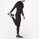 2XUIgnition series compression clothing tights men's quick-drying clothing fitness clothing fitness clothing plus velvet thermal tops black/silver label L