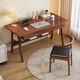 Huazhou solid wood desk simple small apartment home writing desk desktop computer table bedroom study table 1.2 meters solid wood color