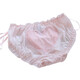 Yu Zhaolin 2-pack Summer Ice Silk Girl Sous-vêtements japonais Oreilles noires couvertes Briefs de ruban de couleur solide et mignonne NK693 (rose + noir) unique (85-125jin [Jin est égal à 0,5 kg]))