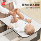 优乐博（ULOP）婴儿床带尿布台可拼接新生儿床宝宝摇摇床可移动多功能哄睡神器 婴儿用品床【尿布台+椰棕床垫】