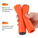 KAIMARTE bicycle handlebar cover, mountain biker handlebar, sweat-absorbent, shockproof and wear-resistant silicone sponge handlebar cover, anti-slip handlebar cover, orange box with handlebar plug, one pair