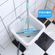 Rongjie automatic drain household large wash mop pool without dirty hands ceramic balcony desk control small bathroom square mop pool height No. 107 (length 42 width 38) + desk control anti-blocking