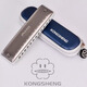 Hole Sound 12 Holes Total Scale Blues Armonica EZ12 Tuning Beginner Blues armónica Adulto Profesional Performance Nivel 12 Agujeros D-Tuning Silver [con bajo 4/6]
