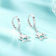 Liuguifu Jewelry PT950 Platinum Earrings Xingyun Mengye Platinum Stud Earrings for Women PT0200056 2.45g