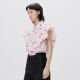 Jnby/Jiangnan tela Camisa de lunares de otoño e invierno para mujeres Diseño de burbujas de hombro Un solo sazón sin mangas 5N7211060 690/polvo mixto xs xs