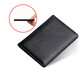 Lai Card Card Pack Visitenkarte Clip Ultra-dünn Cowide Card Pack Männer- und Frauenkarten-Clip-Bank-Karten-Paket-Lizenz-Paketpakete Pack Pack Wallet Männer schwarz (mit 1 Big Banknote)