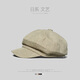 Xibai Republic of China Student Hut Oktopus Hut Japanisch-englisch-englisch retro Baseballhut Baskenmänner Zeitungsmaler Maler Kaffee 58-60 cm