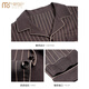 Modal High-End Pure Cotton Herren Pyjamas Frühlings- und Herbst-Langarm-großer großer loser Winter Baumwoll-Freizeitkleidung Herrenanzug 9906-Streifen M 165: Empfohlenes Gewicht 100-120 Jin [Jin ist 0,5 kg]