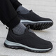 Zulijian Master Old Men's Autumn Thickened Casual Shoes Soft Sole Anti-Slip Leather Surface Older Stroller Women 9207 Black Men's Spring and Autumn Style One-Step 41