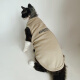 Miaopule Hairless Cat Vest Summer German Hairless Sphynx Cat Clothes Summer Pure Cotton Trendy Brand American Pet Vest Dark Khaki Color M (4 to 6 Jin [Jin equals 0.5 kg]) For other varieties, please ask customer service