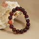 Potala Palace Blood Amber Bracelet Amber Men's and Women's Three Eyes Dzi Beads Southern Red Purple Dragon Crystal Plate Play Bead Bracelet Birthday Gift Blood Amber Southern Red Bracelet