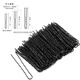 VISIT black U-shaped clip hair pin hair accessories photo studio hair clip large bold fixing tool U-shaped clip hair clip box K LW 50 pcs bag 6cm U-shaped clip