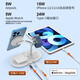 GDGO [Apple MFi dual certification] Apple four-in-one wireless charger MagSafe magnetic three-in-one base S9/S8 fast charging version MFI mobile phone 15 watch headphone tablet [Ultra-Midnight Black] Watch fast charging version four-in-one wireless charger