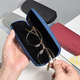 Lingjing myopia glasses box for students, men and women, special anti-pressure and anti-fall portable iron box for presbyopia glasses frame 8046 red box [Glass cloth + cleaning liquid]