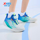 XTEP (XTEP) Children's Hydrogen Wind 5.0 Small Mark Multi-Color Breathable Knob Button Light Running Shoes Sail White/Prussian Blue 35
