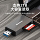 NEWMINE MULTI-FONCTION Station d'accueil 6-en-1 Le lecteur de carte à grande vitesse multi-interface prend en charge la carte mémoire de stockage SD / TF Card de stockage USB Adaptateur Taper Mobile Phone Ordinal Universal DK702 ​​[7-en-1 Convertisseur USB haute vitesse]