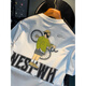 
Lomon summer thin T-shirt men's trendy loose embroidered short-sleeved top high-end and heavy versatile men's clothes 9906 white T-shirt + 9906 black T-shirt L suitable for 115-130Jin [Jin equals 0.5 kg]