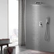 Hansgrohe hot-melt all-copper in-wall concealed shower gun gray hidden embedded pre-embedded hot and cold shower set 10 (constant temperature shower) 12 inches