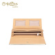 Goldlion Wallet 2024 Neue Mode Retro Mode gedruckte Handtasche Wallet Long Damen Trendy Clutch 618 Dunkler Kaffee/Akzent Farbe Inneres Verschleiß