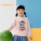 Balabala children's clothing children's sweatshirt girls and boys 2025 spring and autumn clothes loose cartoon printed top trend 208125121207