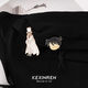 Detective Conan peripheral badges cartoon anime Kidd metal badge couple Japanese and Korean small brooch bag pendant trailer Kidd