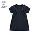 jnby by JNBY【运动系列】江南布衣童装防晒短袖连衣裙夏女童儿童1O4G12590 001/本黑 110 cm