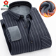 Mengtejiao 2025 Plaid Winter Herren-Langarmhemd plus Samt Trendy Casual Hemd warme neue verdickte Zentimeter-Hemd 9909 l
