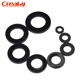 Creaby plastic nylon gasket round insulating flat gasket plastic enlarged rubber gasket washer white M6*10*1 100 pieces
