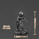 Yingtang Cyberpunk Desktop Ornements, Technological Sense D Metal Technology Cyberpunk Style Soldier Model Toys 098-48ACT-9848 COEUR COPIER BLANC