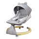 Bobilong Electric Baby Schaukelstuhl beruhigender Stuhl Liege Kinder mit Neugeborenen Baby Cradle Bett Neujahr Geschenk Sky Blue Bären Kopf Schaukelstuhl + Komplementäre Lebensmittelplatte + Universal Wheel