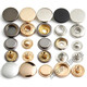 Bouton zhanyue snap sans bouton de couture pour la mère et le bouton enfant pour les vêtements haut de gamme bouton dissimulé le bouton en métal invisible de la veste en quatre bouton ronde bouton appuyez