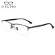 Jingbang Gläser Myopia Männer Anti-Fog und Anti-Blau-Lichtbrille mit Grad Linse Titanrahmen 9903 Waffenfarbe 1.67