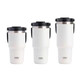 Copa de bingba de espacio-tiempo y amigable con la taza térmica de gran capacidad para hombres y mujeres Copa de agua 304 Café de acero inoxidable Copa de paja Copa fría-1050 ml [mano + bebida doble]