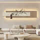 Sofá Fondo de pared Pintura colgante 2024 Nuevo estilo sin golpear pinturas decorativas de la sala de estar Las pinturas de arenisca son onduladas al cielo. 13962 El estilo ordinario no es luminoso + plantas verdes simuladas. Simulación Las plantas verdes se administran aleatoriamente. Por favor reciba el real