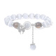 Silver Qianhui Cat Eye Stone Bracelet For Girls Moonlight Stone Bracelet pour la mode haut de gamme chinois Gift d'anniversaire de la Saint-Valentin pour petite amie Bracelet d'amant Moonlight + Sept Entrepôt / le lendemain Livraison Boîte-cadeau Rose / Valentin Girl Girl Girl For Wife / Mother's Fay Gift