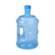 Pure water bucket, mineral water bucket, pure water bucket, household water storage bucket, plastic hand-held water bucket for drinking, outdoor car food grade (2 pieces) extra thick 5-liter PET spiral water bucket