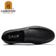 Alter Mann des Mannes (Laorentou) Herrenschuhe Sommergeschäft Casual Schuhe Low Top Schuhe Schaffellschatzhocker Füße Hollow Hole Schuhe atmungsbeheichte leichte Lederschuhe Ll12132 Black 42