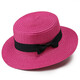 XIANGLANER PARADO CHIRD SABE Mujeres Viajes en verano British Retro Flat Top Hat Fresh Sun Protection Beach Hat tendencia de color caqui Niños (53-55 cm)