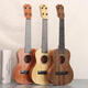 Zkhe Kinder können Ukulele für Anfänger Spielzeug Gitarre Frühschulmusik Geschenk Mini -Eintrag Klein 21 Zoll 56 cm können Gitarre braun spielen