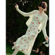 
Fan Silan thin long-sleeved sun-visual sweater cardigan for women's summer sweet hollow air conditioner shirt 24FS12119 Lavender L