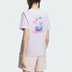Adidas Adidas Camiseta deportiva de cuello redondo de manga de verano de manga corta para mujeres