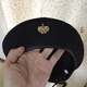 Teqima hat Korean version beret size male and female painter hat stage badge fashion hat black hat + metal horse M 57-59cm