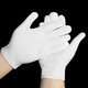 Handschuhe Etikette Handschuhe Wenhua Platte Perlen Concierge Treiber Arbeitsschutz Dünnmodell Dickes Modell für Männer und Frauen Arbeit Weiße Wirtschaftswirtschaft Dünner Modell 4 Paare Standardeinstellung