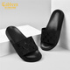 Carbin Slippers Men's Men's Summer polyvalent One-glisppers Men's Men's Trendy Uster Wear Slippers Men's Soft Sole Casual Beach Shoes Men's Trendy Drag Black 41