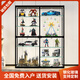 Model figure display cabinet glass transparent dust-proof Gundam cabinet Lego toy gift display cabinet collection ornaments simple 40*40*160 finished product delivery
