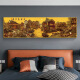 Kaka cross stitch full embroidery precision printing cross stitch new style Ming and Qing classical Nanxiang old dream panoramic living room landscape landscape painting self-embroidery medium cotton thread full embroidery canvas 180x43cm