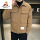 Scarecrow lapel slim-fitting trendy brand men's thin down jacket for winter youth Korean style trendy white duck down jacket fashionable men's clothing 9905 black M